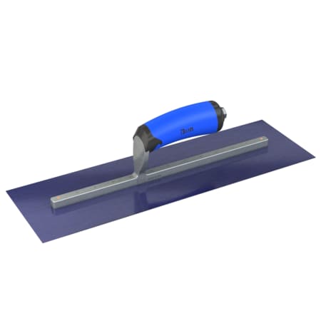 Steel City Trowels By Bon Bon 67-181 Finish Trowel, Square, Blue Steel, 16 X 5, Comfort Grip 67-181